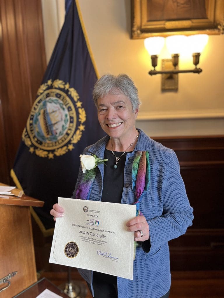 Susan Gaudiello Accepts Award